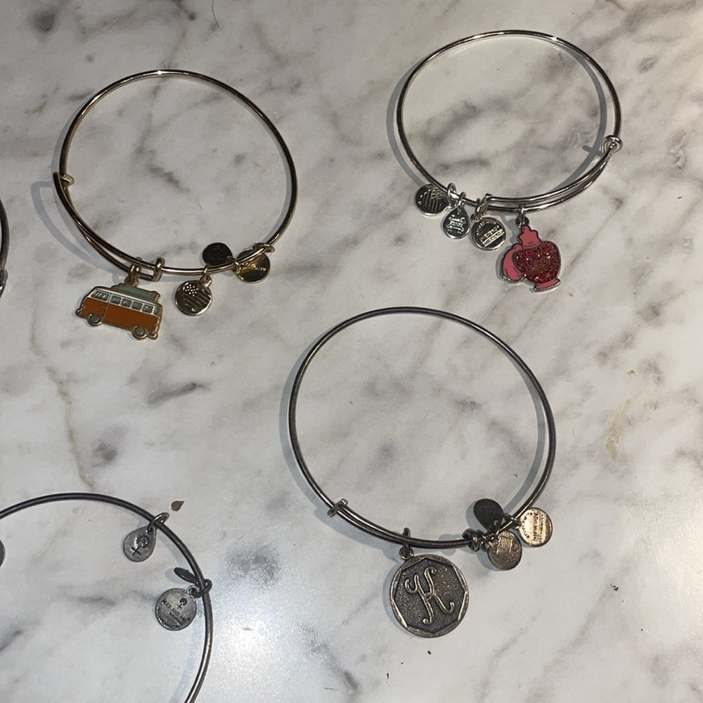 Alex and Ani bracket stack  - 9 bracelets excellent condition - Picture 5 of 6